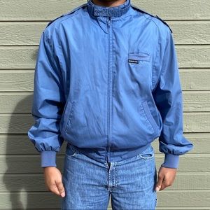 Vintage 80s 90s Members Only Light Blue Jacket